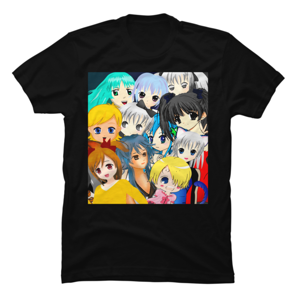 anime girl face shirt